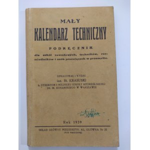 Krasuski, Mały Kalendarz Techniczny, 1939 r.