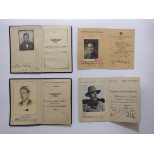 Polish Travel Agency Orbis set of service cards from 1934-47