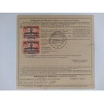 Proof of shipment of the package Katowice-Chęciny 16.12,1940.