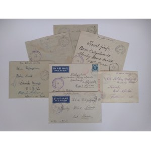 7 kopert adresowanych do polskich placówek w Nairobi lata 40.XX w.