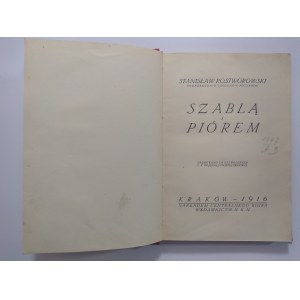 Rostworowski, Szablą i piórem, 1916 r.