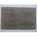 Driver's License, Municipal Board of Kielce. Cat III a permit, 1949.