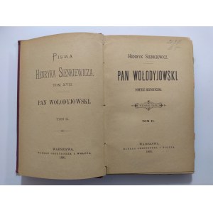 Sienkiewicz, Pan Wołodyjowski, T. 1-3, 1891 r.