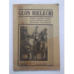 Głos Kielecki nr 1 i 2, rok szkolny 1936/37.