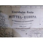 Mapa Europa Środkowa (Mittel Europa), Glogau 1866
