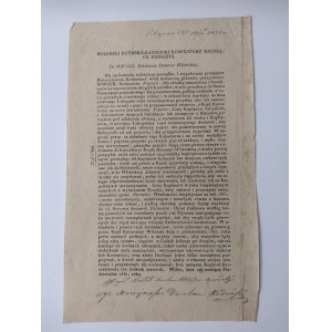 Odezwa drukowana wileńskiego rzymsko-katolickiego konsystorza z 17 X 1831r..