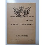 Karta Zjazdowa XII Ogólnego Zjazdu Legjonistów 5-6 sierpnia 1933 r..
