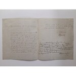 Kielce-Secemin. Dokument Dyrekcji Szczegółowej Towarzystwa Kredytowego Ziemskiego Województwa Krakowskiego z 1826 r.