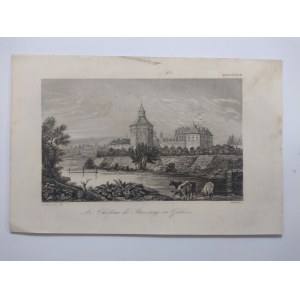 Brzeżany. Staloryt z La Pologne Leonarda Chodźki. Paris 1835-1836.