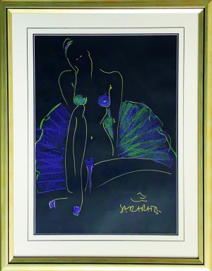 Joanna Sarapata ( 1962 ), Green and Purple Ballerina 2021