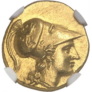 Sicile, Syracuse, Agathoclès (317-289 av. J.-C.). Statère d’or (double décadrachme) ND (304-285 avant J.-C.), Syracuse.