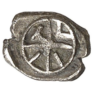 Nedènes (oppidum de Montlaurès). Hémiobole TVII à la roue c.90-40 av. J.-C.