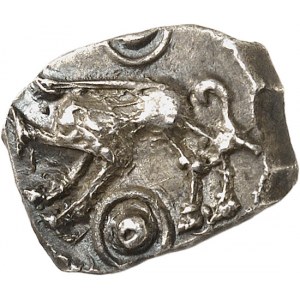 Rutènes. Drachme à la petite tête bouclée et au sanglier c.121-52 av. J.-C.