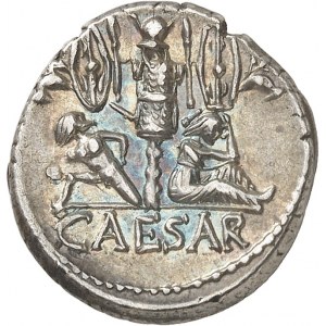 Jules César (60-44 av. J.-C.). Denier ND (46-45 av. J.-C.), Espagne.