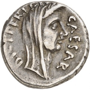 Jules César (60-44 av. J.-C.). Denier ND (février-mars 44 av. J.-C.), Rome.