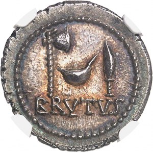 Brutus, M. Junius Brutus et P. Cornelius Lentulus Spinther, légat. Denier ND (42 av. J.-C.), Atelier militaire itinérant, Smyrne ?