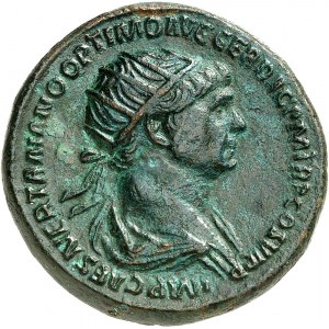 Trajan (98-117). Dupondius 115, Rome.