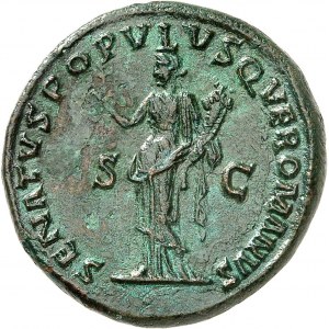Trajan (98-117). Dupondius 115, Rome.