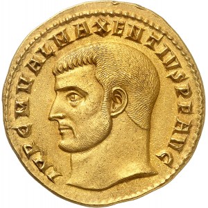 Maxence (306-312). Médaillon de 4 aurei (quaternio), commémorant la restauration du temple de Vénus et de Rome ND (c.308), Rome.
