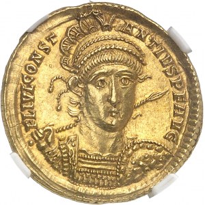 Constance II (324-361). Solidus 355-357, 5e officine, Rome.