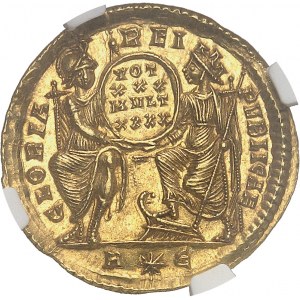 Constance II (324-361). Solidus 355-357, 5e officine, Rome.