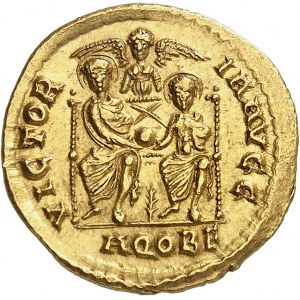 Valentinien II (375-392). Solidus 378-383, Aquilée.