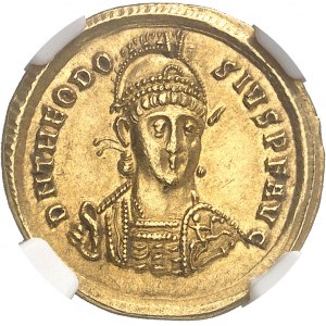 Théodose II (402-450). Solidus 402, Constantinople.