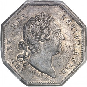 Louis XV (1715-1774). Jeton pour la Compagnie royale d’Afrique de Marseille par N. Gatteaux et B. Duvivier 1774, Aix-en-Provence.