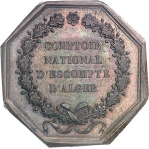 IIe République (1848-1852). Jeton du Comptoir national d’escompte d’Alger 1850, Paris.