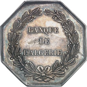 Second Empire / Napoléon III (1852-1870). Jeton de la Banque de l’Algérie ND (1860-1879), Paris.