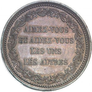 Second Empire / Napoléon III (1852-1870). Jeton de la Société de secours mutuels et de prévoyance de Philippeville 1857, Paris.