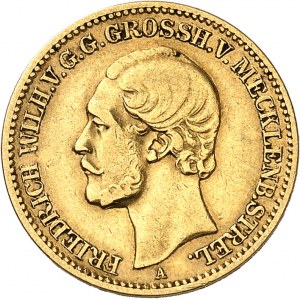 Mecklenbourg-Strelitz, Frédéric Guillaume (1860-1904). 10 mark 1874, A, Berlin.