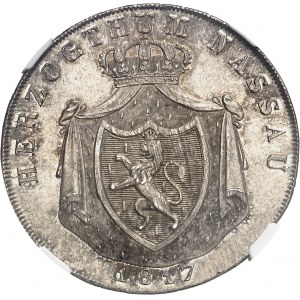 Nassau (duché de), Guillaume (1816-1839). Thaler 1817 CT, L, Limbourg.