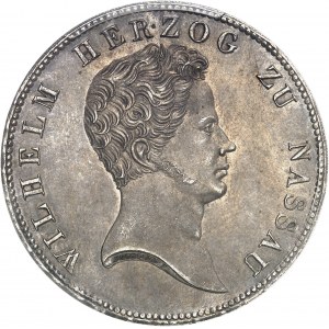 Nassau (duché de), Guillaume (1816-1839). Thaler (kronenthaler) 1836, Wiesbaden.