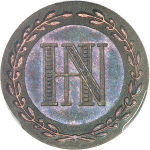 Westphalie, Jérôme Napoléon (1807-1813). Essai de 3 centimes bicolore 1808, J, Paris.