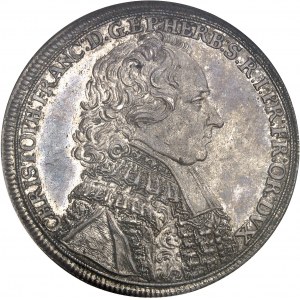 Wurtzbourg (évêché de), Christoph Franz von Hutten, prince-évêque (1724-1729). Thaler 1728, Wurtzbourg.