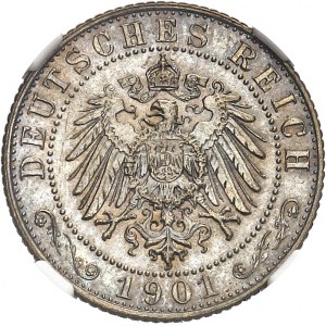 Empire allemand (1871-1918). Essai de 1/2 mark 1901, D, Munich.