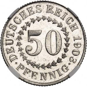 Empire allemand (1871-1918). Essai de 50 pfennig 1903, D, Munich.