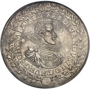 Bohème (royaume de), Ferdinand III (1627-1657). Module de 2 thalers (médaille monétiforme) pour la guérison du Roi 1629, Prague.