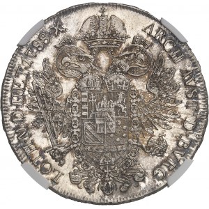 Joseph II (1765-1790). Demi-thaler 1788, A, Vienne.