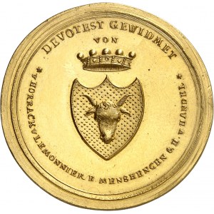 François Ier (1804-1835). Médaille d’or, pour 25 ans de service du baron Heinrich von Handel 1822, Vienne ?