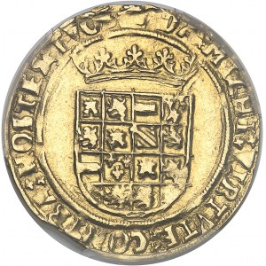 Brabant (duché de), Charles Quint (1506-1555). Demi-réal d’or ND (1521-1552), Anvers.