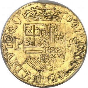 Brabant (duché de), Philippe II (1555-1598). Couronne d’or 1586, Anvers.