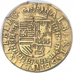 Brabant (duché de), Albert et Isabelle (1598-1621). Double albertin 1601, Anvers.