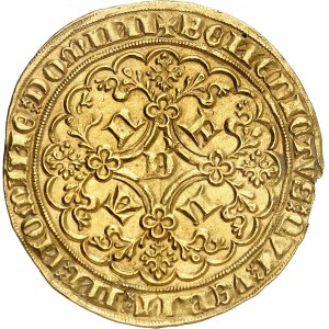 Flandres (comté de), Louis de Male (1346-1384). Lion heaumé ND (1346-1384), Gand.