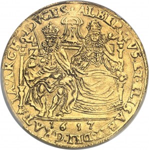 Tournai (seigneurie de), Albert et Isabelle (1598-1621). Double souverain 1617, Tournai.