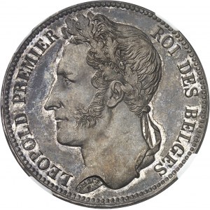 Léopold Ier (1831-1865). 5 francs 1835, Bruxelles.