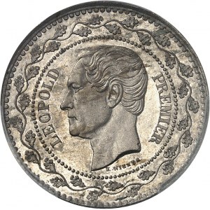Léopold Ier (1831-1865). Essai de 20 centimes monnaie d’appoint par L. Wiener 1860, Bruxelles.