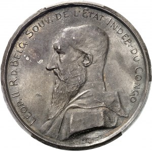 Congo, Léopold II (1885-1908). Essai de 5 francs 1896.