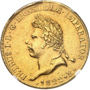 Pierre Ier (1822-1831). 6400 réis pour le couronnement 1822, R, Rio de Janeiro.